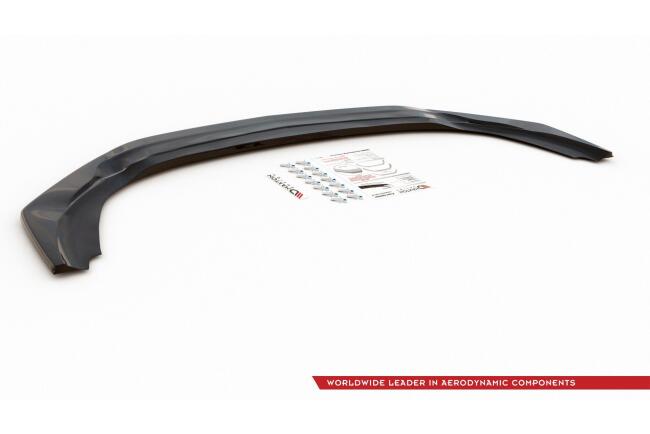 Maxton Design Frontlippe V.1 für Mercedes A-Klasse 35 AMG Aero W177 (2018-2023) Hochglanz schwarz