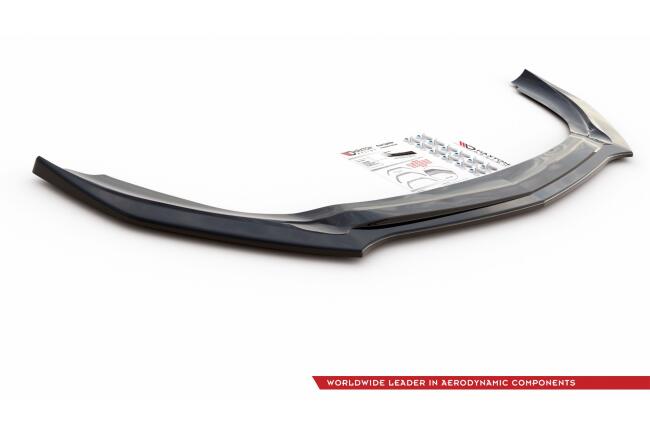 Maxton Design Frontlippe V.2 für Mercedes A35 AMG Aero W177 (2018-2023)Hochglanz schwarz