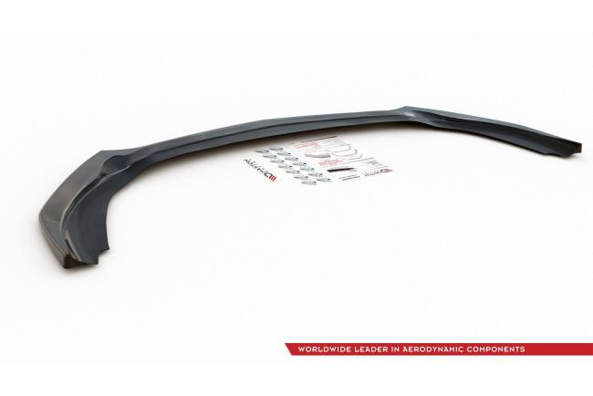 Maxton Design Frontlippe V.2 für Mercedes A35 AMG Aero W177 (2018-2023)Hochglanz schwarz