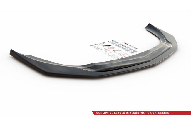 Maxton Design Frontlippe V.3 für Mercedes A-Klasse 35 AMG Aero W177 (2018-2023) Hochglanz schwarz