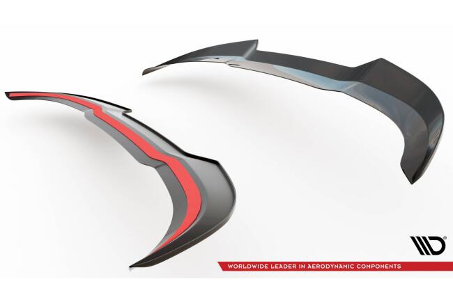 Maxton Design Heckspoiler Lippe V.1 für Ford Fiesta ST Mk8 Hochglanz schwarz