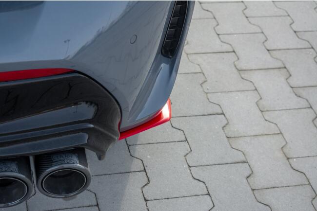 Maxton Design Diffusor Flaps V.2 für BMW 1er F40 M Paket rot