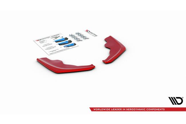 Maxton Design Diffusor Flaps V.2 für BMW 1er F40 M Paket rot