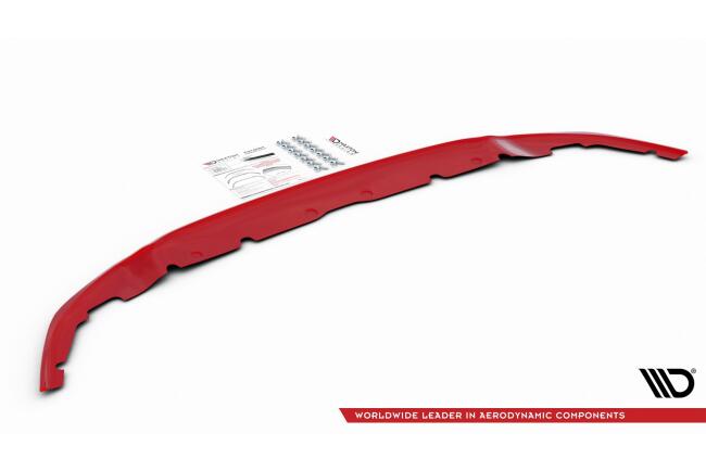 Maxton Design Frontlippe V.4 für BMW 1er F40 M Paket / M135i Hochglanz rot