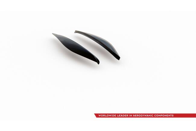 Maxton Design Scheinwerfer Blenden für Ford Fiesta ST / ST-Line / Standard Mk8 Hochglanz schwarz