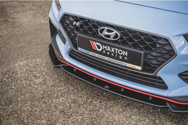 Maxton Design Frontlippe V.5 für Hyundai I30 N Mk3 Hatchback/ Fastback Hochglanz schwarz