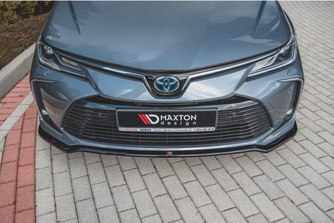 Maxton Design Frontlippe für Toyota Corolla XII E210 Limo Hochglanz schwarz