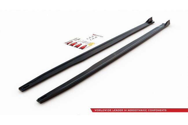 Maxton Design Seitenschweller (Paar) für Toyota Corolla XII E210 Touring Sports Hochglanz schwarz