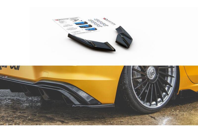 Maxton Design Diffusor Flaps für VW Golf 8 Standard Hochglanz schwarz