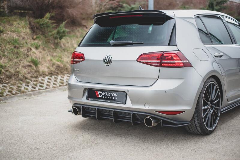 Maxton Design Street Pro Heckdiffusor für VW Golf 7 GTI Schwarz mit ABE