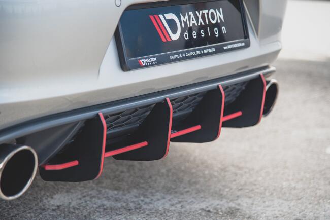 Maxton Design Street Pro Heckdiffusor für VW Golf 7 GTI Schwarz mit ABE