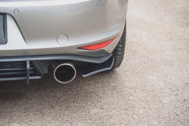 Maxton Design Racing Diffusor Flaps V.2 für VW Golf 7 GTI / GTD matt schwarz