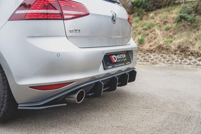 Maxton Design Street Pro Diffusor Flaps V.2 für VW Golf 7 GTI / GTD matt schwarz
