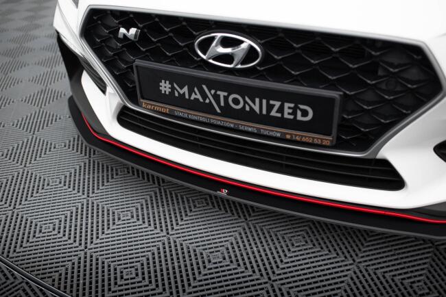 Maxton Design Street Pro Frontlippe V.2 für Hyundai I30 N Mk3 Hatchback / Fastback schwarz