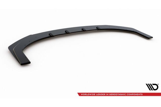 Maxton Design Street Pro Frontlippe V.2 für Hyundai I30 N Mk3 Hatchback / Fastback schwarz + Glanz Flaps