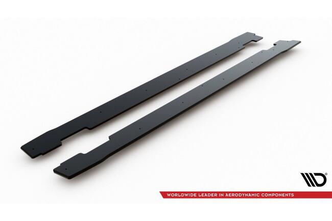 Maxton Design Street Pro Seitenschweller (Paar) V.2 für Hyundai I30 N Mk3 Hatchback / Fastback matt schwarz