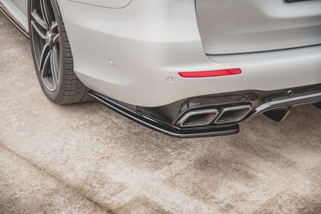 Maxton Design Diffusor Flaps für Mercedes E63 AMG Kombi S213 Hochglanz schwarz