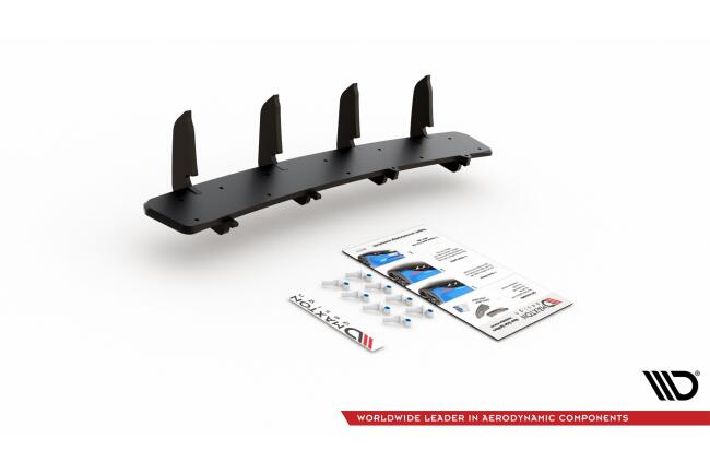 Maxton Design Street Pro Heckdiffusor V.2 für Hyundai I30 N Mk3 Hatchback matt schwarz