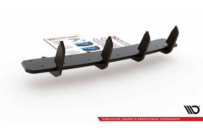 Maxton Design Street Pro Heckdiffusor V.2 für Hyundai I30 N Mk3 Hatchback matt schwarz