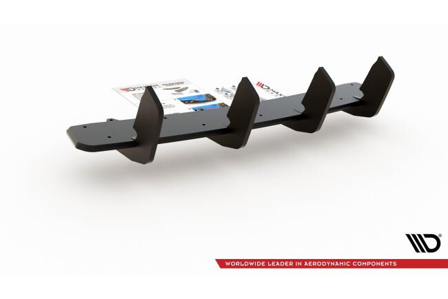 Maxton Design Street Pro Heckdiffusor V.3 für Hyundai I30 N Mk3 Hatchback matt schwarz