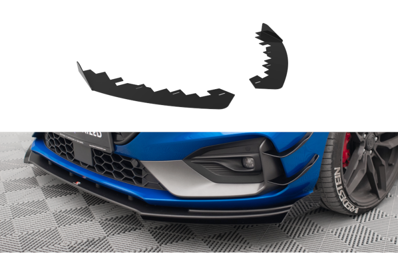 Maxton Design Street Pro Diffusor Flaps für Ford Focus ST / ST-Line Mk4 Hochglanz schwarz
