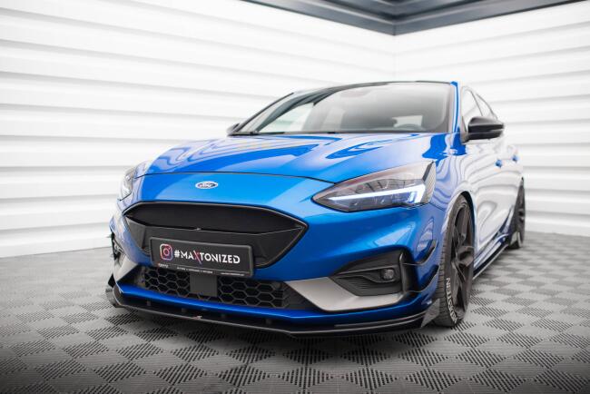 Maxton Design Street Pro Diffusor Flaps für Ford Focus ST / ST-Line Mk4 Hochglanz schwarz