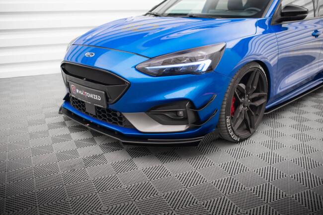 Maxton Design Street Pro Diffusor Flaps für Ford Focus ST / ST-Line Mk4 Hochglanz schwarz