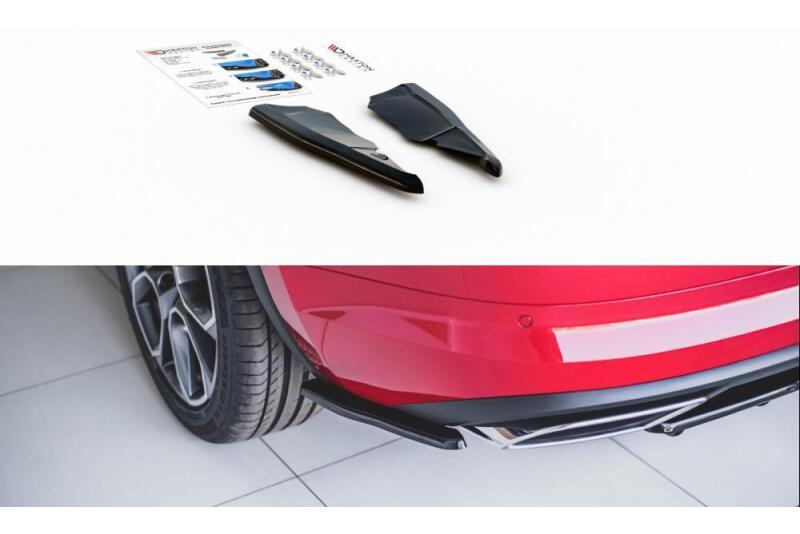 Maxton Design Diffusor Flaps für Skoda Kodiaq RS Hochglanz schwarz