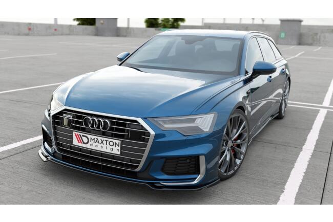 Maxton Design Frontlippe V.1 für Audi S6 / A6 S-Line C8 Hochglanz schwarz