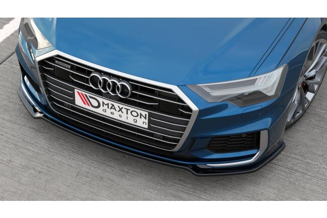 Maxton Design Frontlippe V.1 für Audi S6 / A6 S-Line C8 Hochglanz schwarz