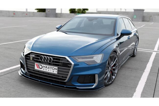 Maxton Design Frontlippe V.2 für Audi S6 / A6 S-Line C8 Hochglanz schwarz