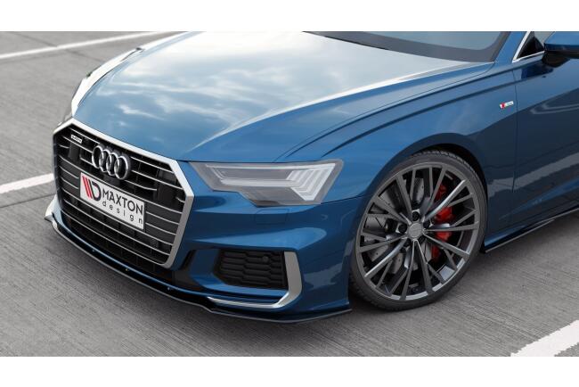 Maxton Design Frontlippe V.2 für Audi S6 / A6 S-Line C8 Hochglanz schwarz