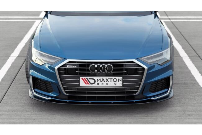Maxton Design Frontlippe V.2 für Audi S6 / A6 S-Line C8 Hochglanz schwarz
