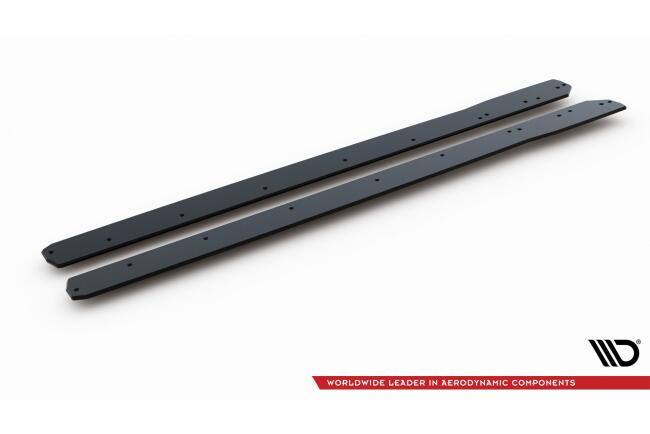 Maxton Design Street Pro Seitenschweller (Paar) für Ford Focus ST / ST-Line Mk4 matt schwarz