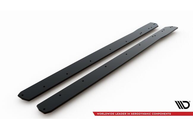Maxton Design Street Pro Seitenschweller (Paar) für Ford Focus ST / ST-Line Mk4 matt schwarz