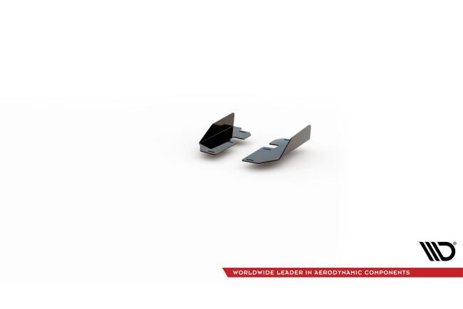 Maxton Design Street Pro Schweller Flaps für Ford Focus ST / ST-Line Mk4 Hochglanz schwarz