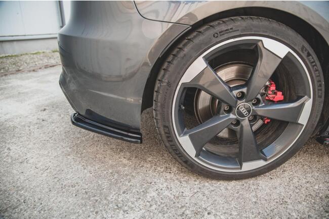 Maxton Design Diffusor Flaps V.1 für Audi RS3 8V Sportback vor Facelift Hochglanz schwarz