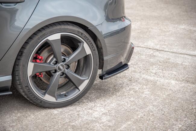 Maxton Design Diffusor Flaps V.2 für Audi RS3 8V Sportback vor Facelift Hochglanz schwarz