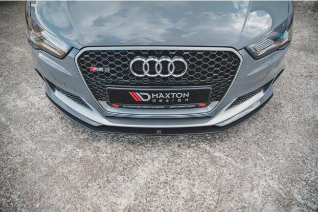 Maxton Design Street Pro Frontlippe V.3 für Audi RS3 8V Sportback vor Facelift schwarz