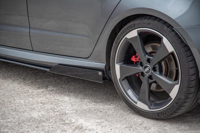 Maxton Design Street Pro Schweller Flaps Wings für Audi RS3 8V Sportback vor Facelift
