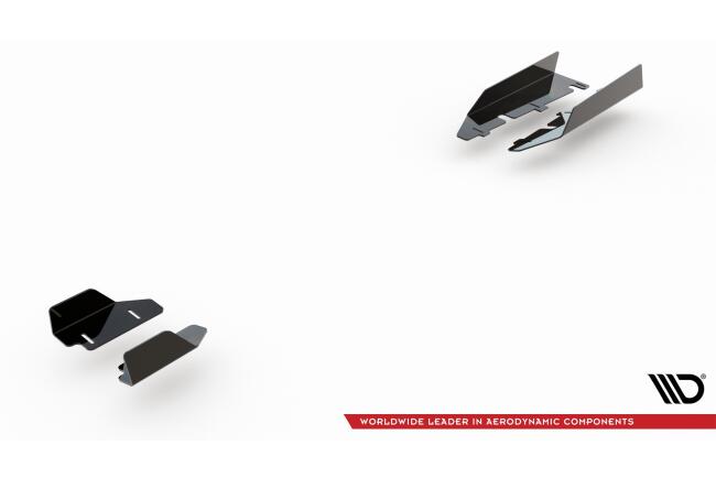 Maxton Design Street Pro Diffusor Flaps V.2 für Audi RS3 8V Sportback vor Facelift Hochglanz schwarz