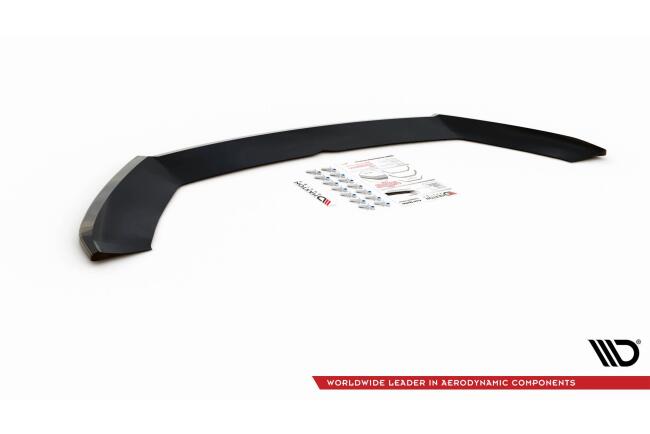 Maxton Design Frontlippe V.4 für Seat Leon 3 (Typ 5F) Cupra / FR Facelift Hochglanz schwarz