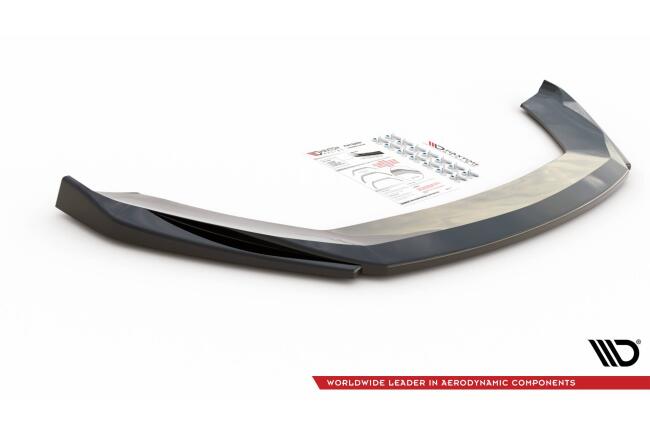 Maxton Design Frontlippe V.5 für Seat Leon 3 (Typ 5F) Cupra / FR Facelift Hochglanz schwarz