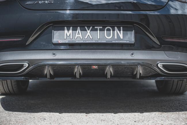 Maxton Design Heckdiffusor für Mercedes CLS C257 AMG-Line Hochglanz schwarz
