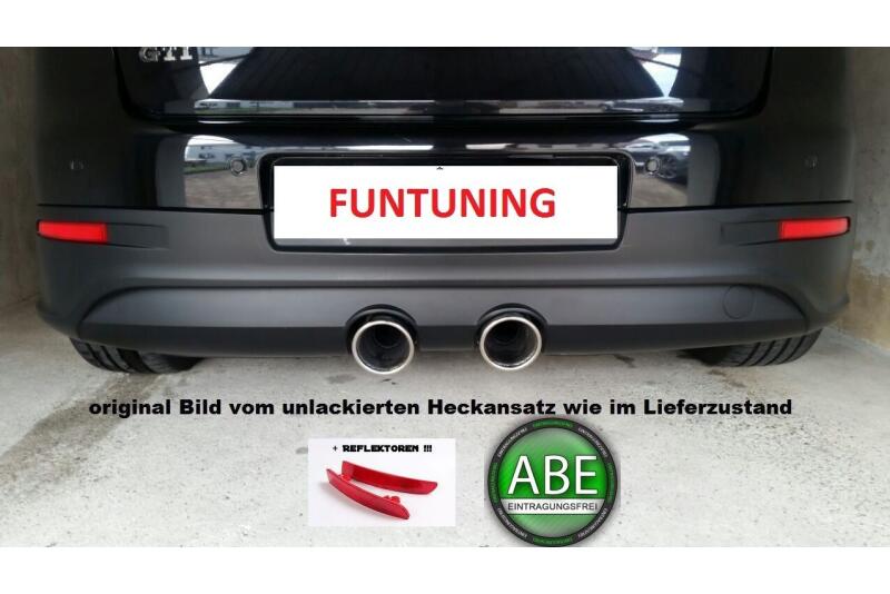 Heckschürze Heckansatz R32 Look Heckdiffusor für VW Golf 5 ABS schwarz unlackiert