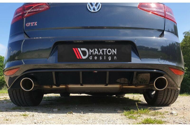 Maxton Design Heckdiffusor für VW Golf 7 GTI / GTD und Standard Hochglanz schwarz