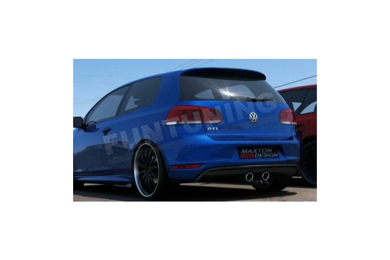 Edelstahl Sportauspuff und Heckdiffusor R20 Look für VW Golf 6 GTI / GTD 2008-2012 Endrohre 100mm