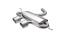 Edelstahl Sportauspuff und Heckdiffusor R20 Look für VW Golf 6 GTI / GTD 2008-2012 Endrohre 100mm