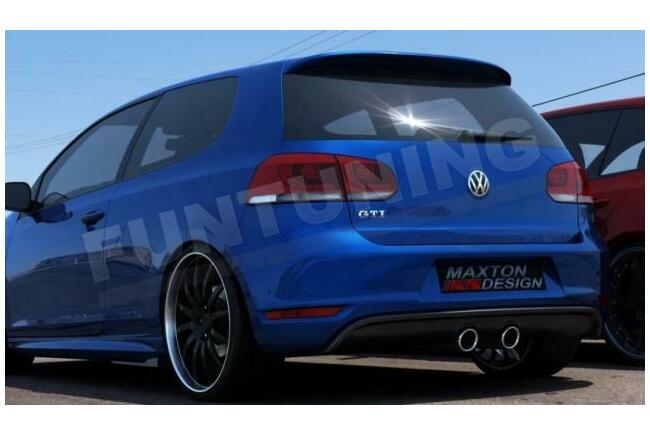 Sportauspuff und Heckdiffusor R20 Look für VW Golf 6...