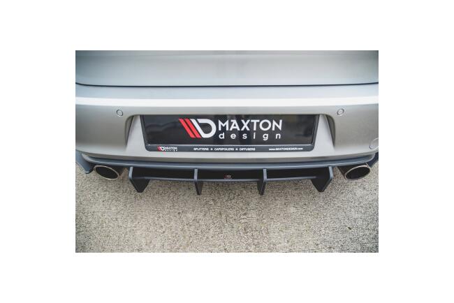 Maxton Design Street Pro Heckdiffusor V.2 für VW Golf 7 GTI schwarz matt mit ABE